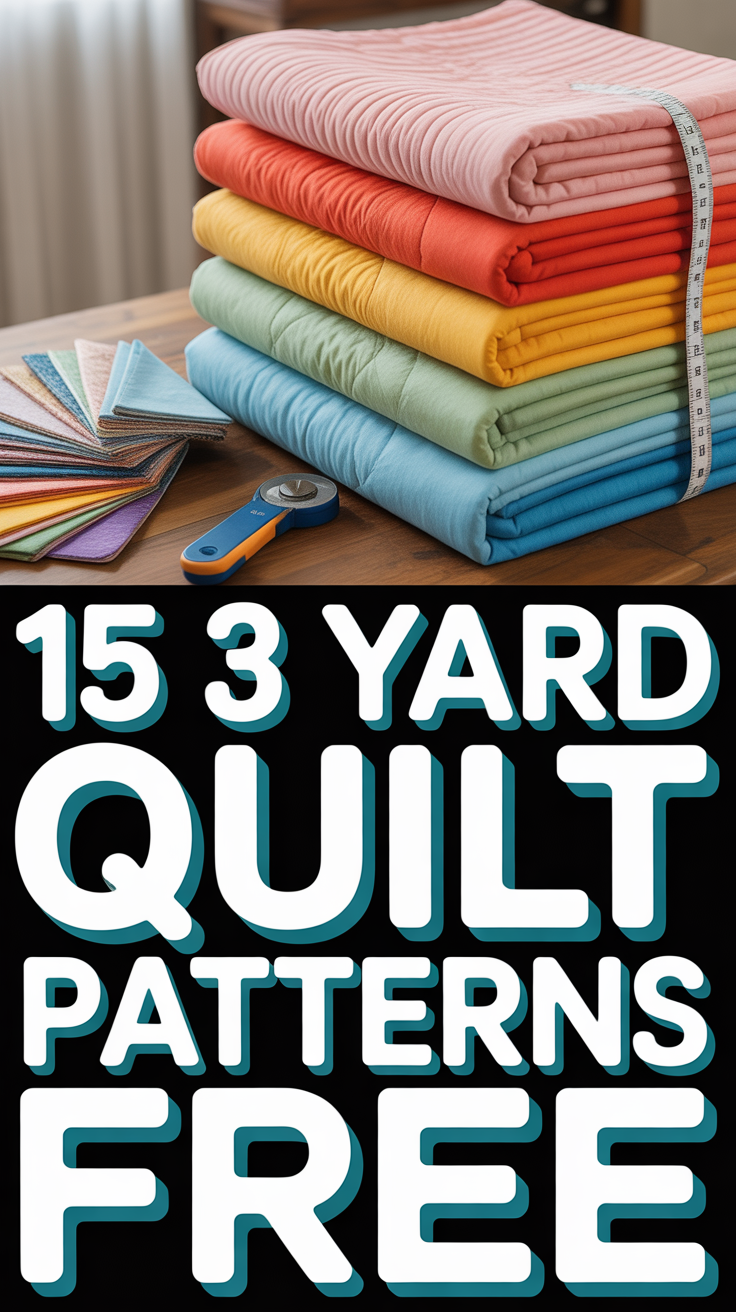 🧵 15 3 Yard Quilt Patterns Free