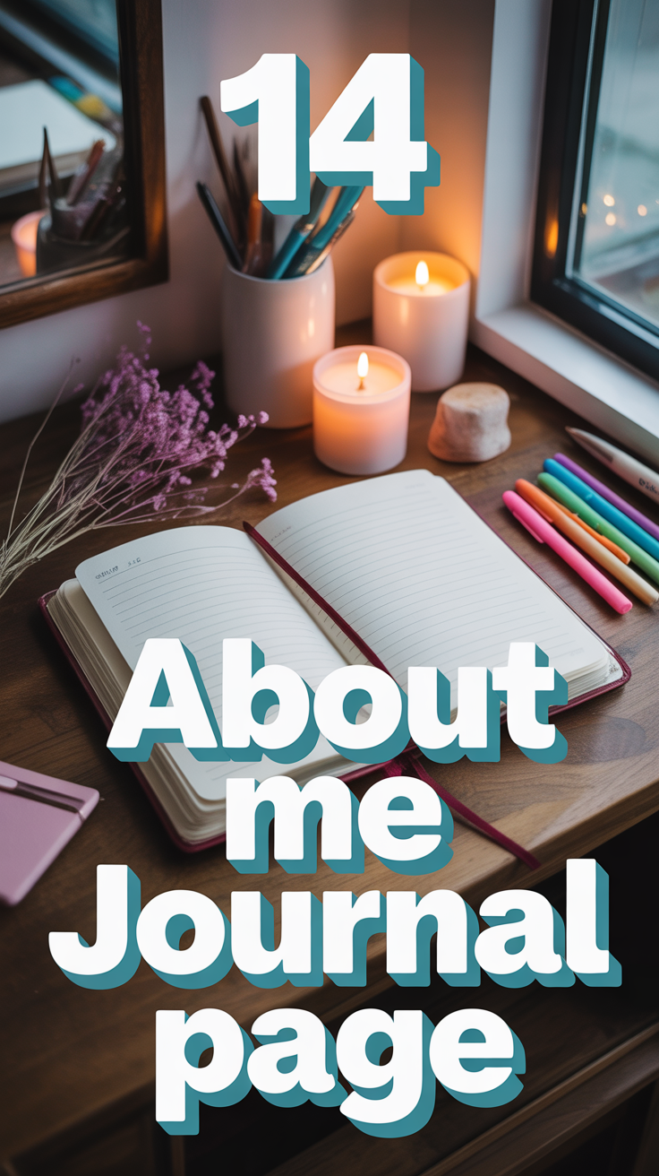 ✨ 14 About Me Journal Page
