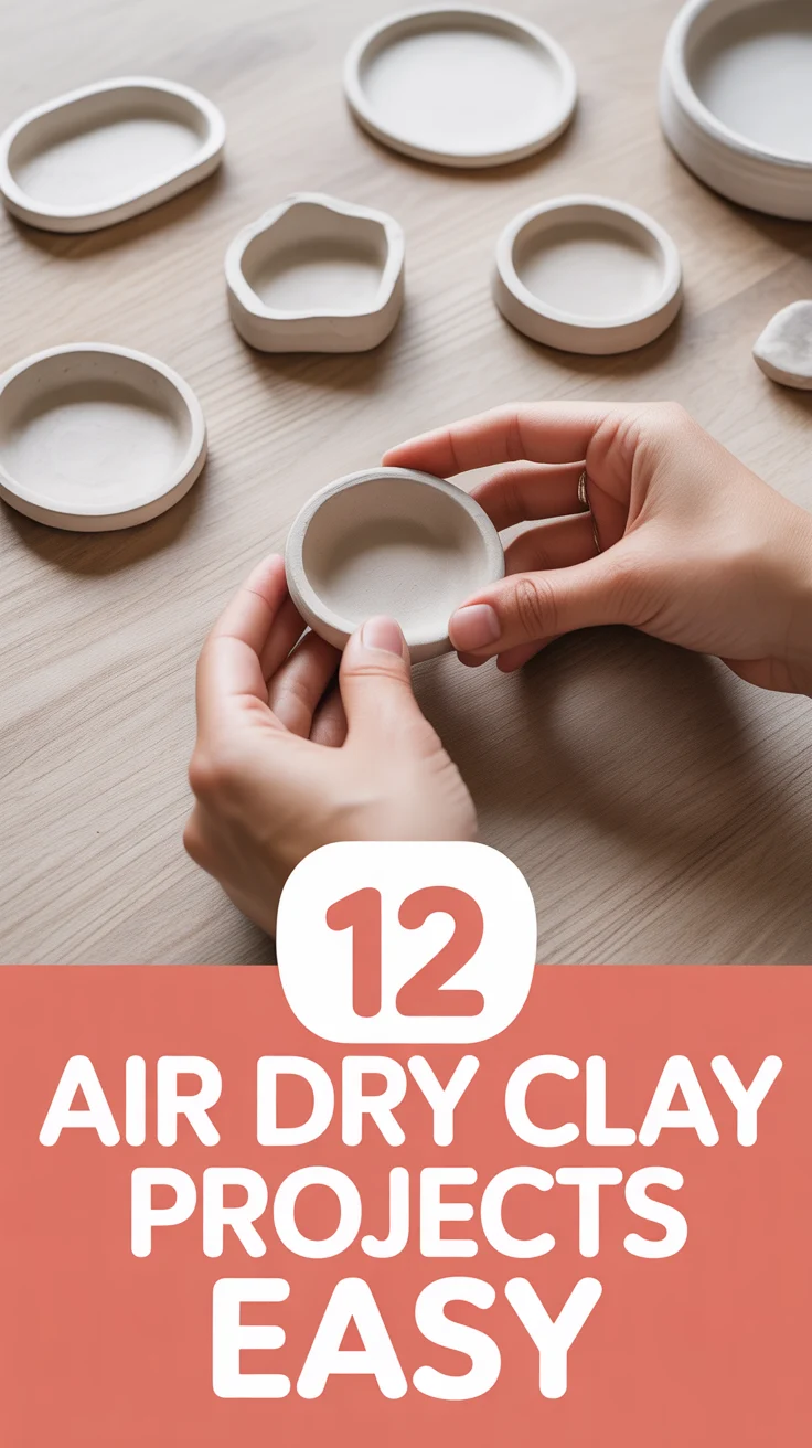 🌟 12 Air Dry Clay Projects Easy