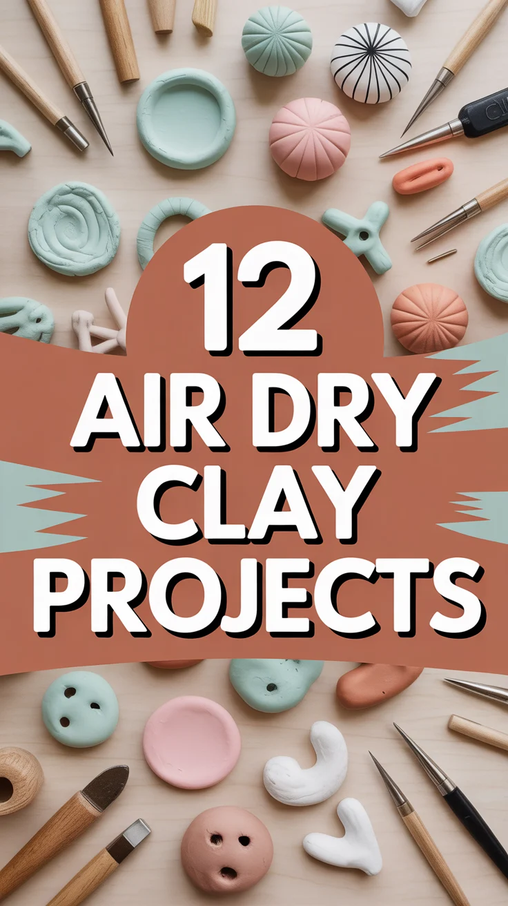 🏺 12 Air Dry Clay Projects