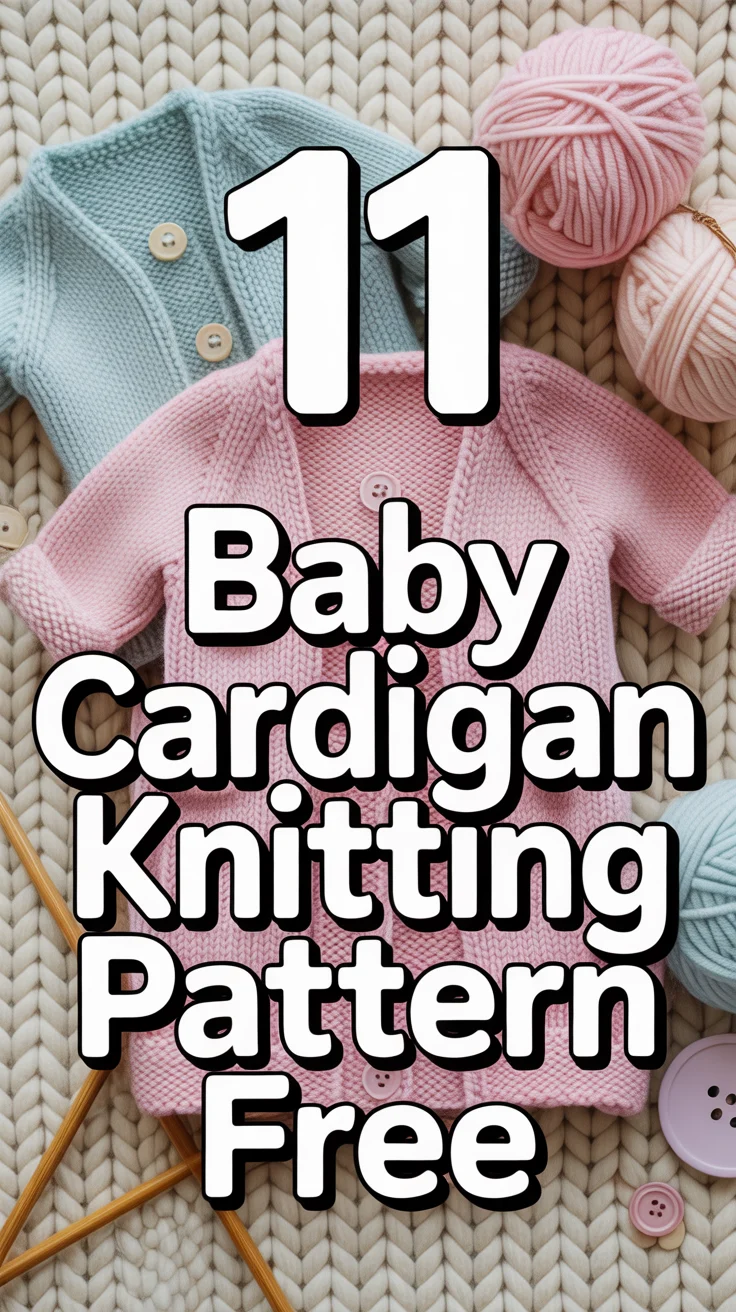 🧶 11 Baby Cardigan Knitting Pattern Free