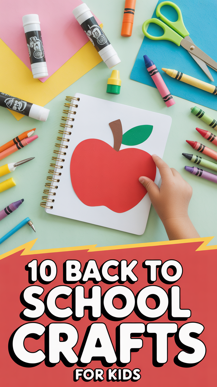 🎒 10 Back To School Crafts For Kids
