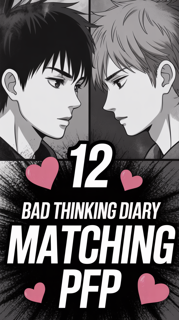 🖤 12 Bad Thinking Diary Matching Pfp