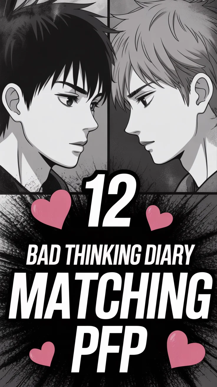 🖤 12 Bad Thinking Diary Matching Pfp