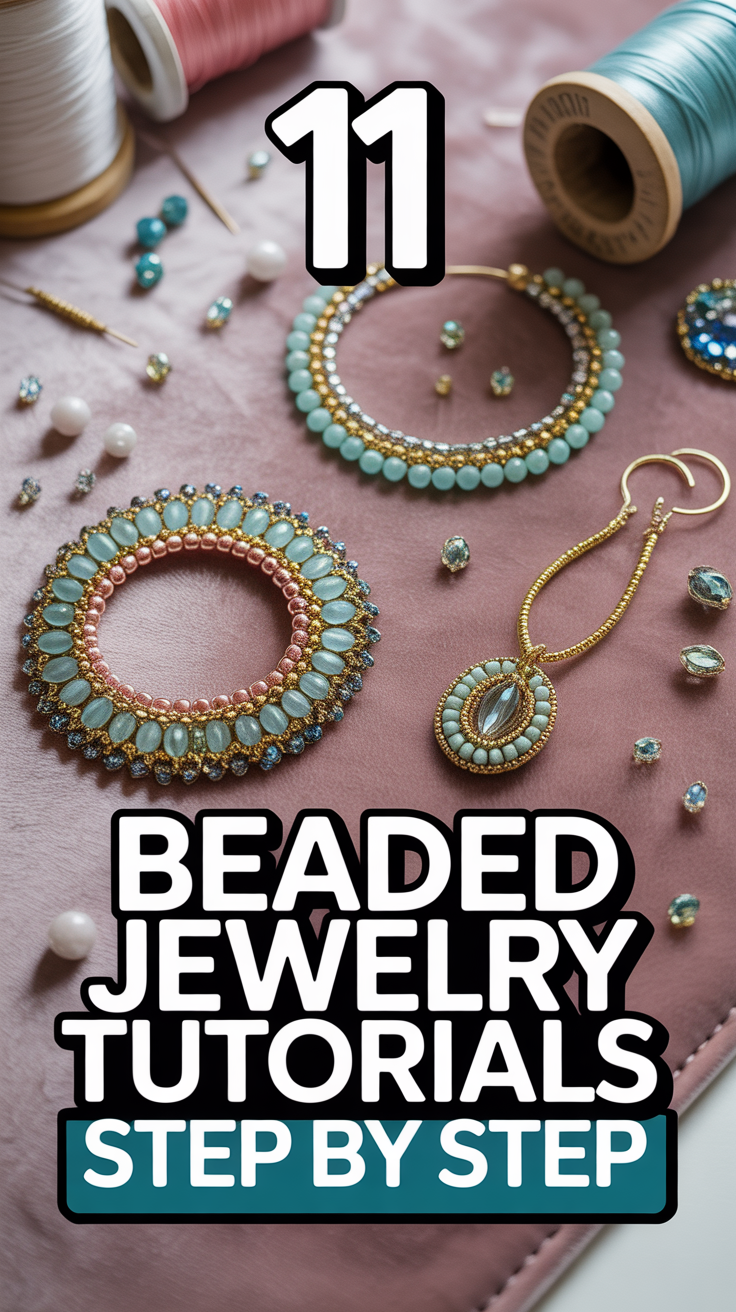 💎 11 Beaded Jewelry Tutorials Step By Step