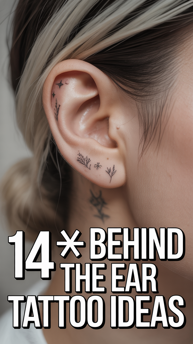🫶 14 Behind The Ear Tattoo Ideas