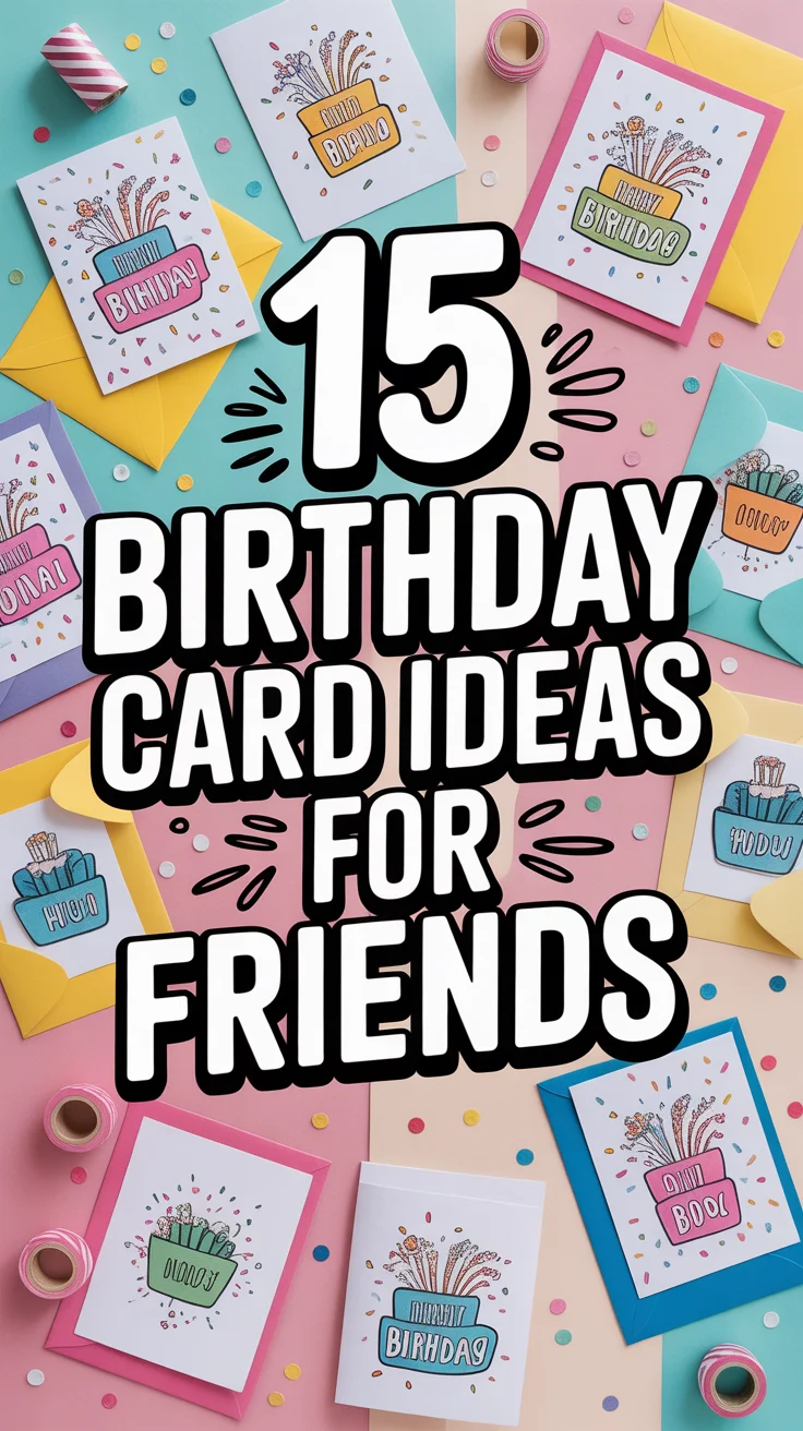 🎉 15 Birthday Card Ideas For Friends