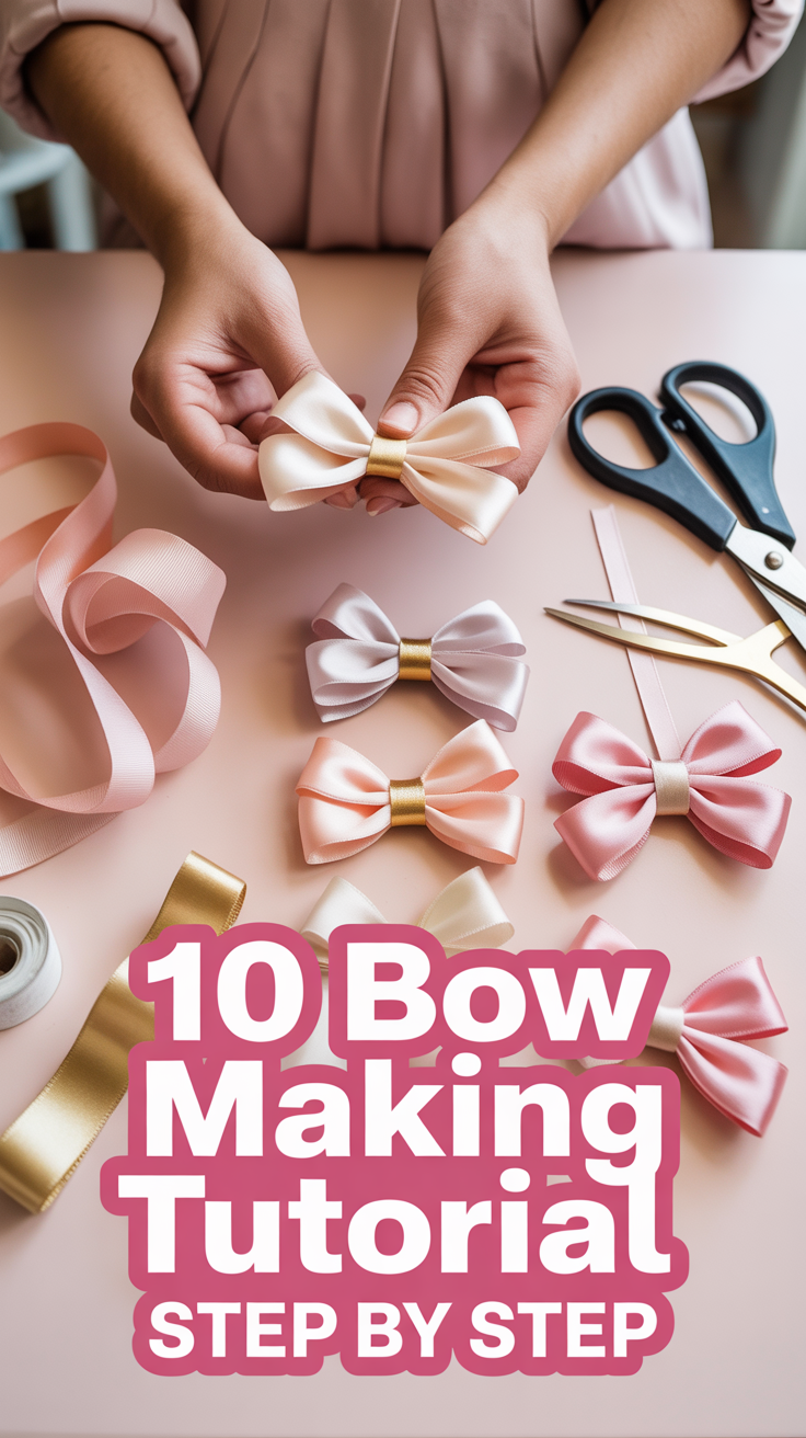 🎀 10 Bow Making Tutorial Step By Step