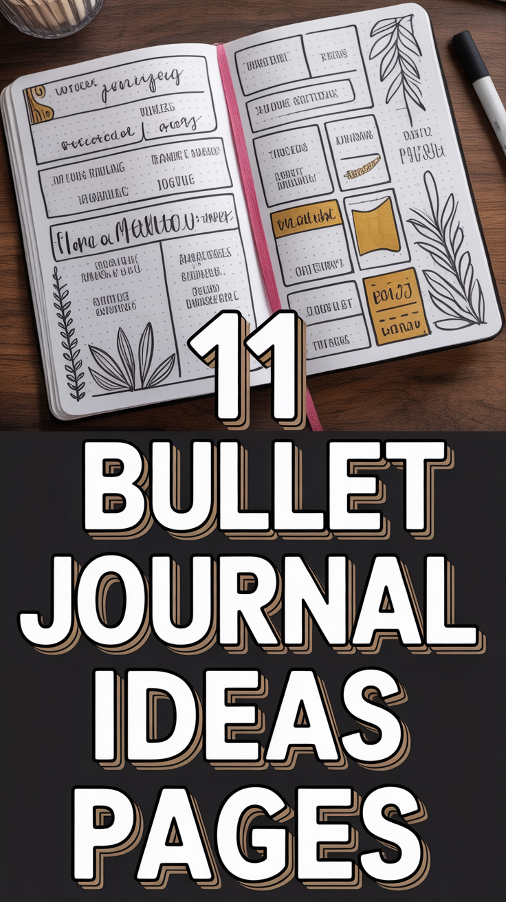 📓 11 Bullet Journal Ideas Pages