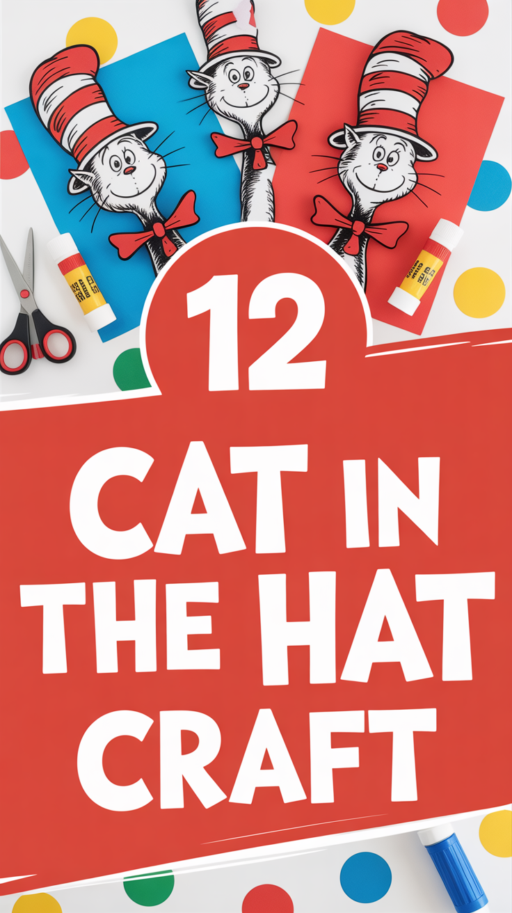 🎩 12 Cat In The Hat Craft