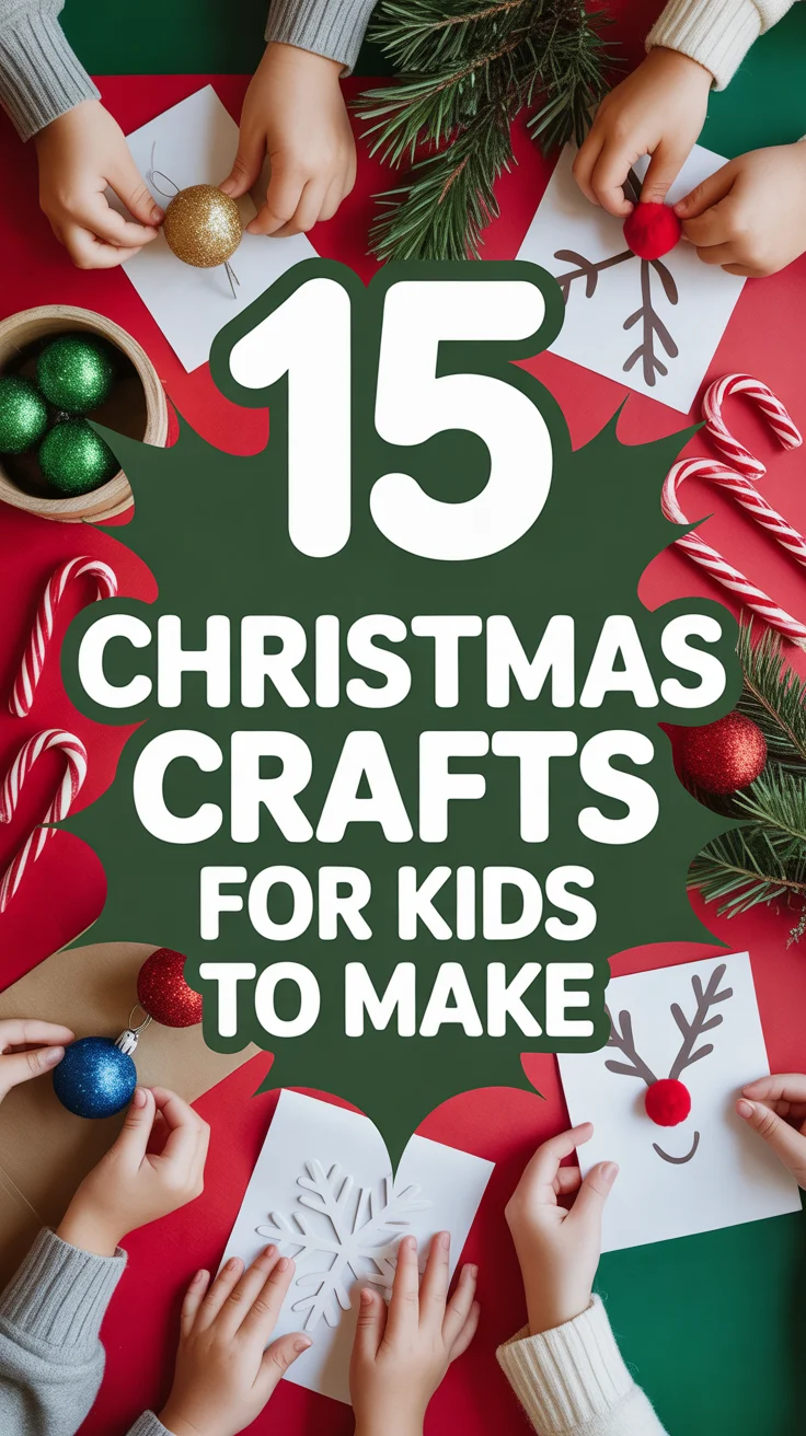 🎄 15 Christmas Crafts For Kids To Make