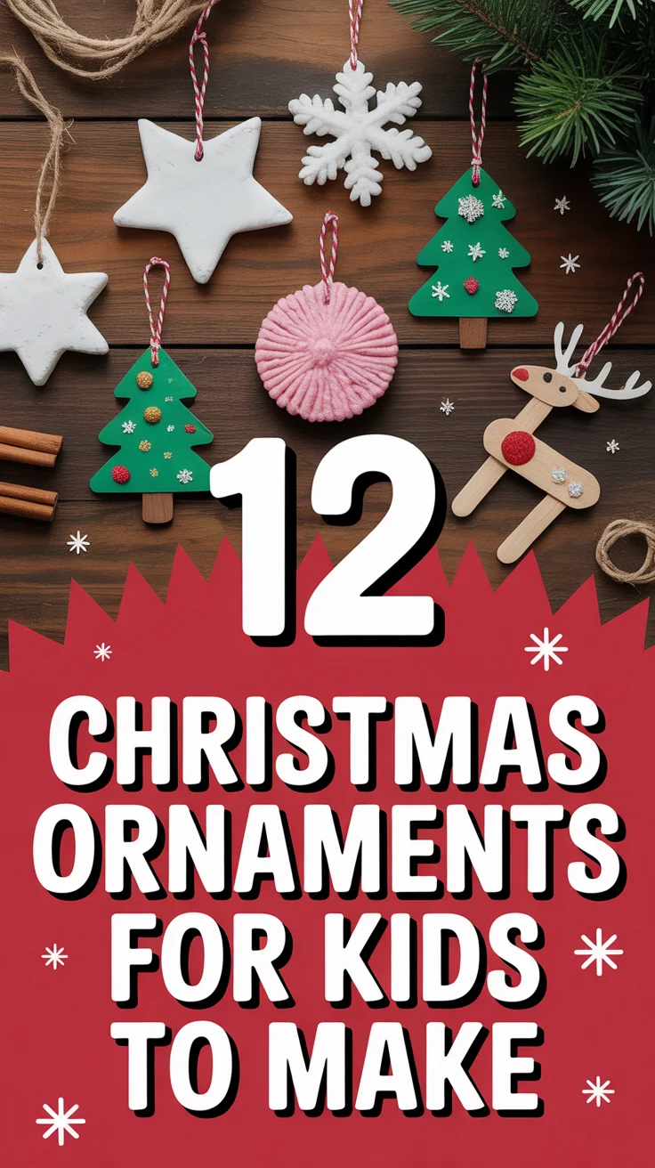 🎄 12 Christmas Ornaments For Kids To Make