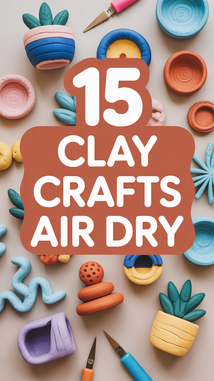 🎨 15 Clay Crafts Air Dry