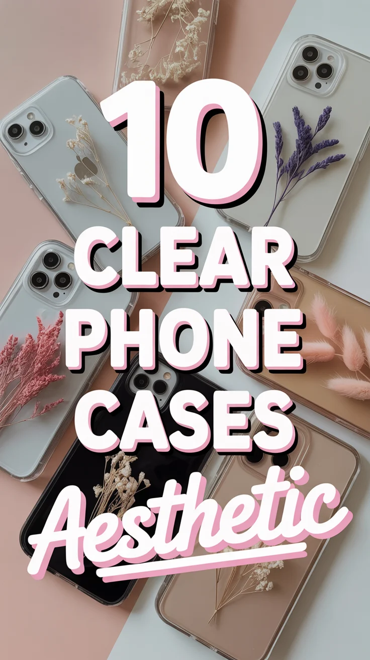 ✨ 10 Clear Phone Case Ideas Aesthetic