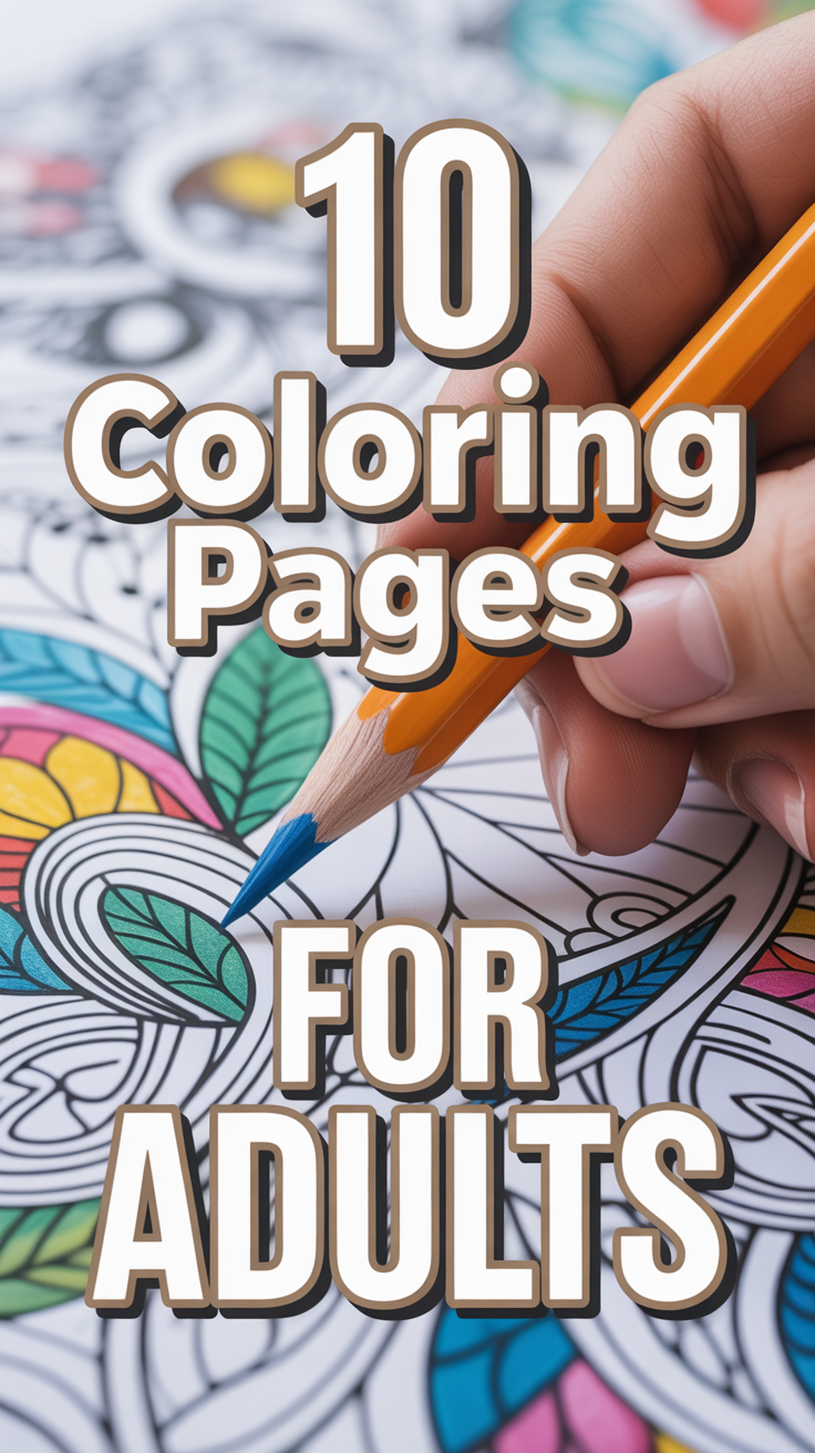 🎨 10 Coloring Pages For Adults