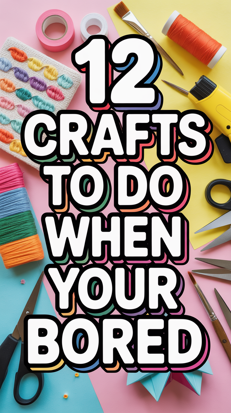 🎨 12 Crafts To Do When Your Bored
