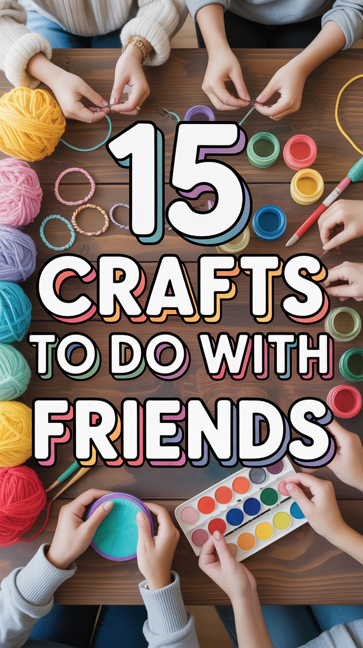 🧶 15 Crafts To Do With Friends