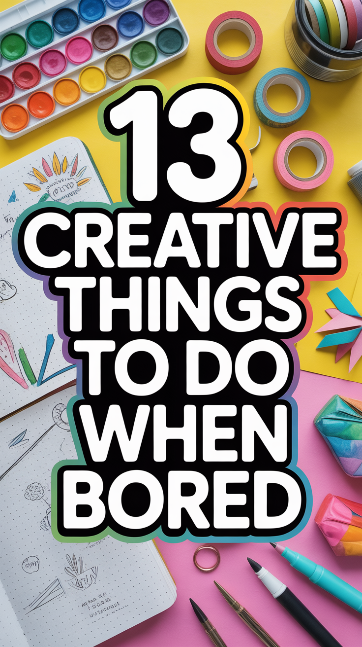 🎨 13 Creative Things To Do When Bored