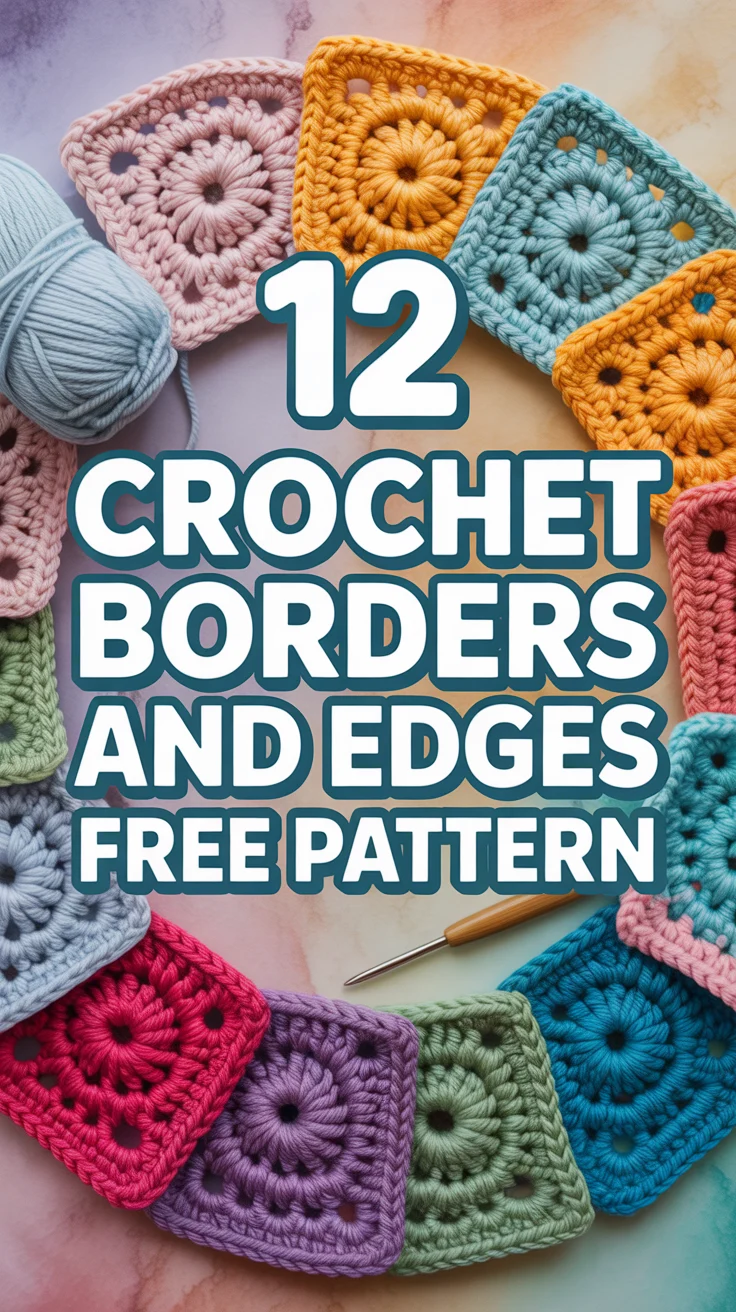 🧶 12 Crochet Borders And Edges Free Pattern