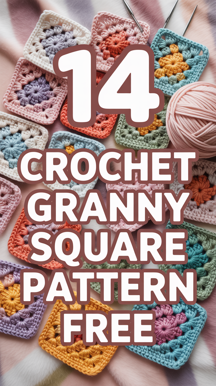 🨀 14 Crochet Granny Square Pattern Free