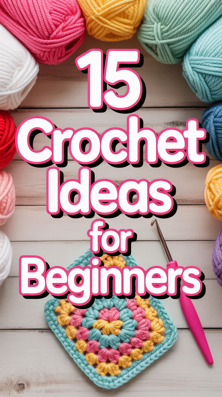 🧶 15 Crochet Ideas For Beginners