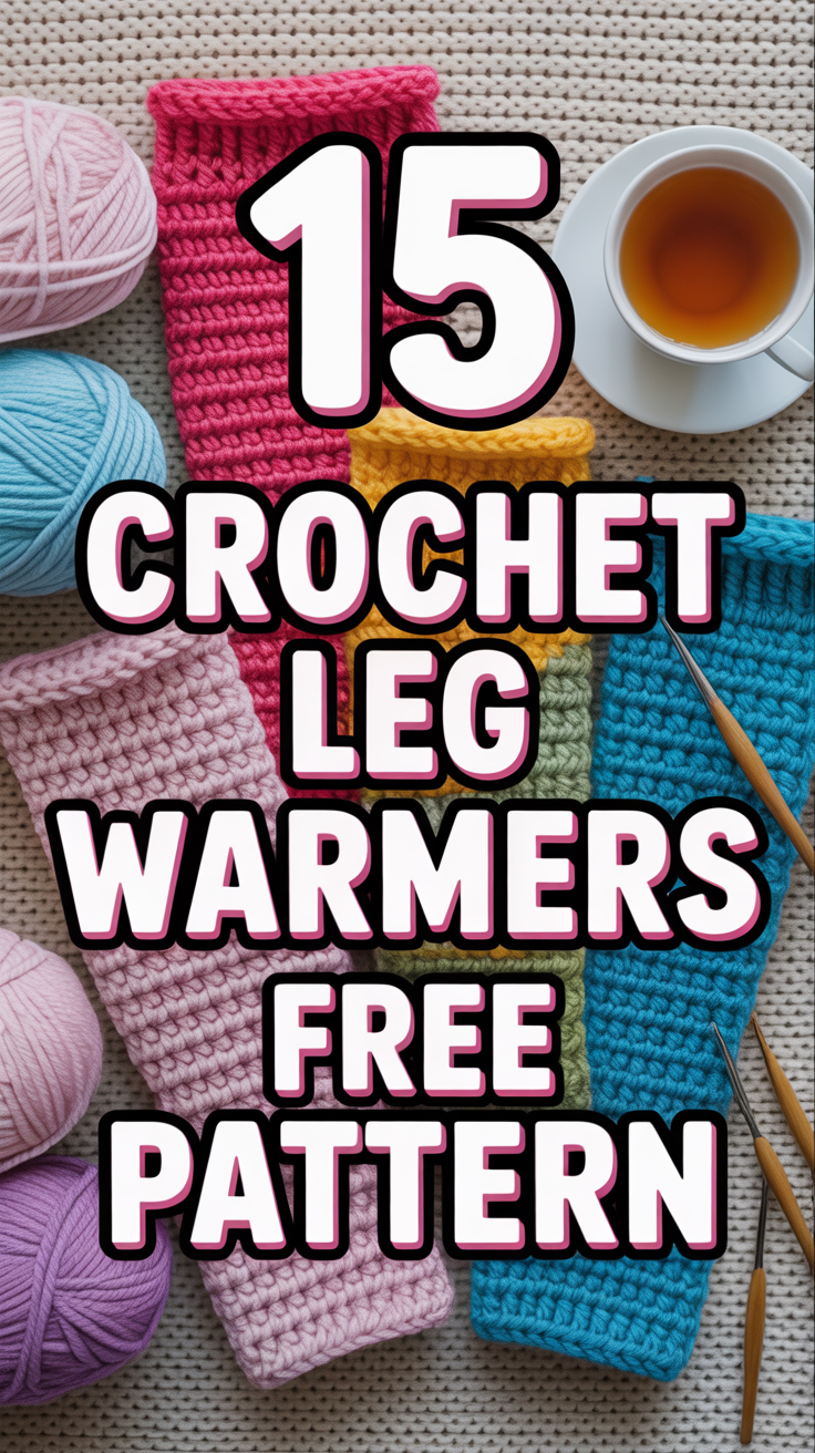 🧶 15 Crochet Leg Warmers Free Pattern