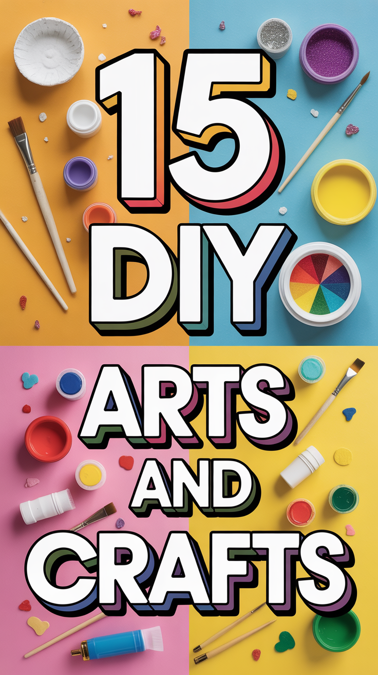 🎨 15 DIY Arts And Crafts