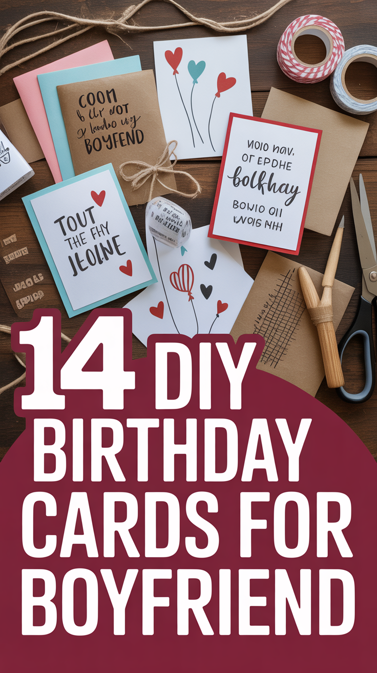 🎉 14 DIY Birthday Cards For Boyfriend