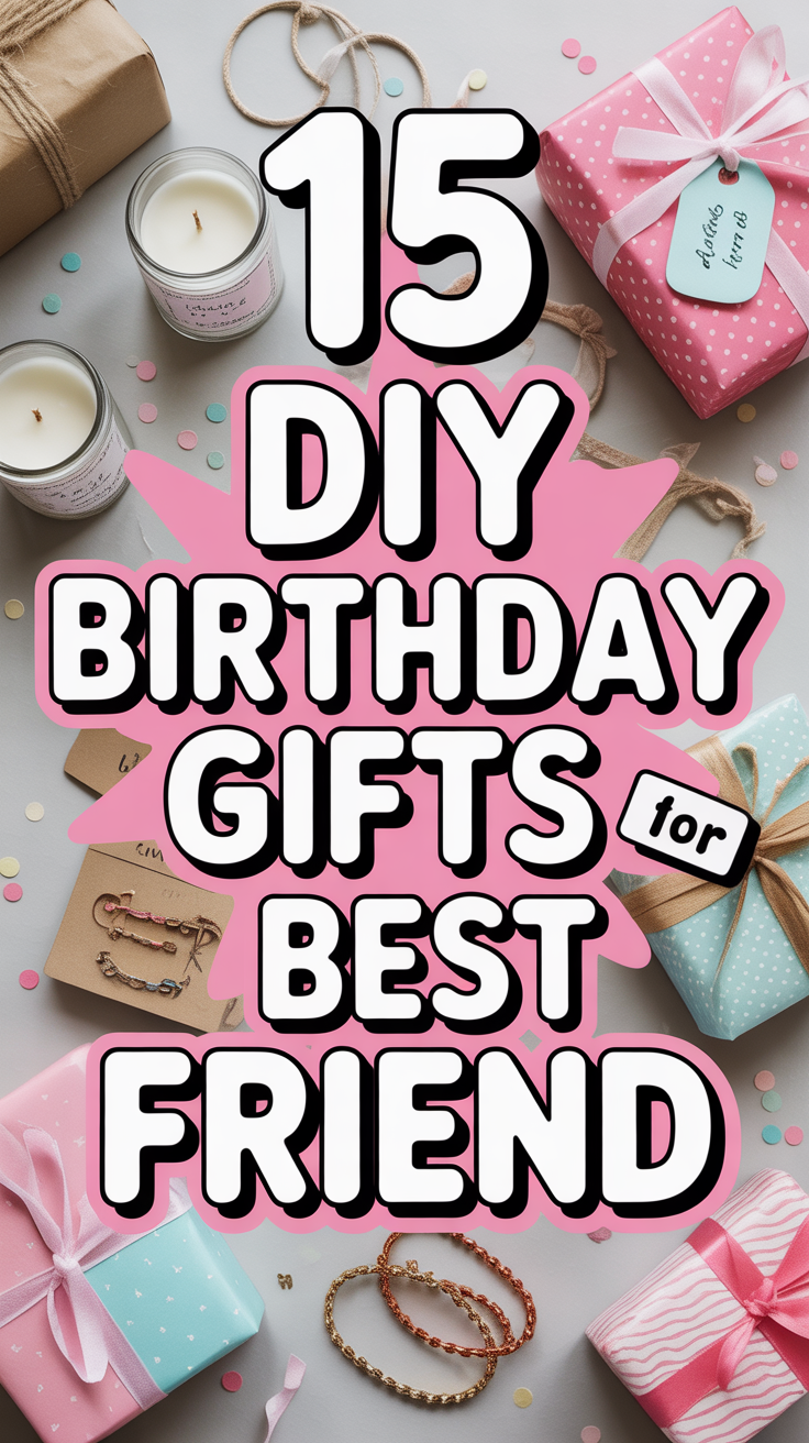 🎁 15 DIY Birthday Gifts For Best Friend
