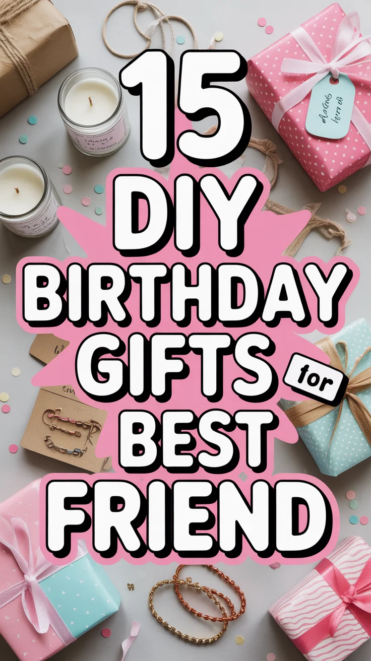 🎁 15 DIY Birthday Gifts For Best Friend