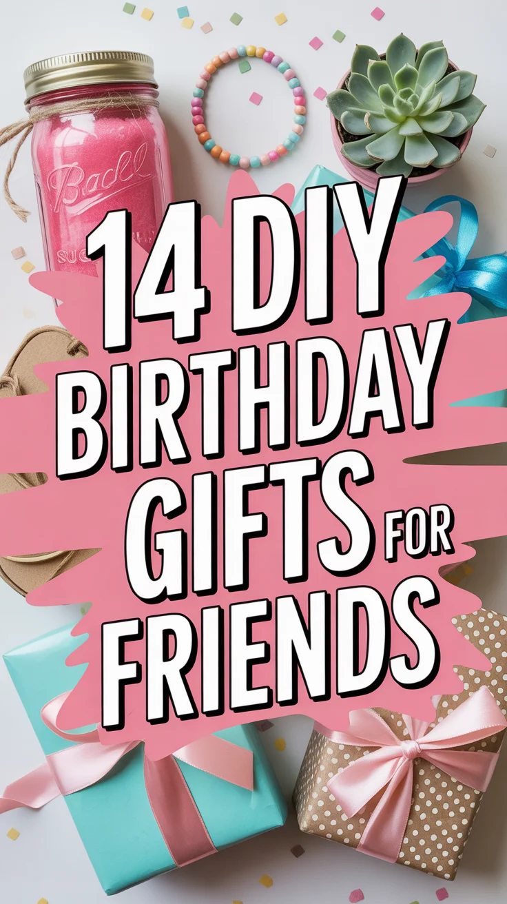 🎁 14 DIY Birthday Gifts For Friends