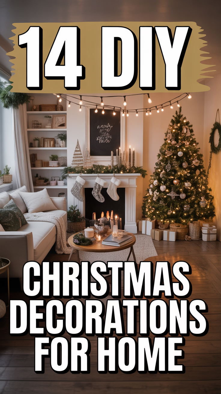 🎄 14 DIY Christmas Decorations For Home