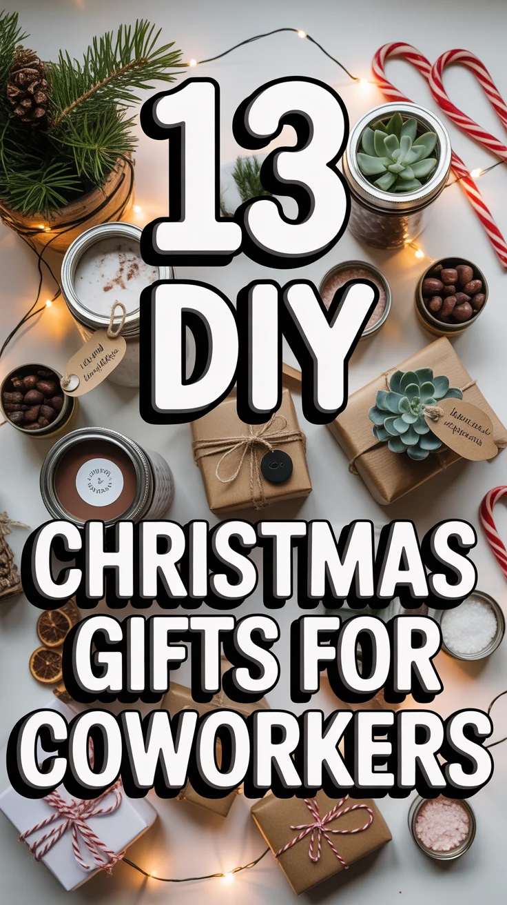 🎄 13 DIY Christmas Gifts For Coworkers