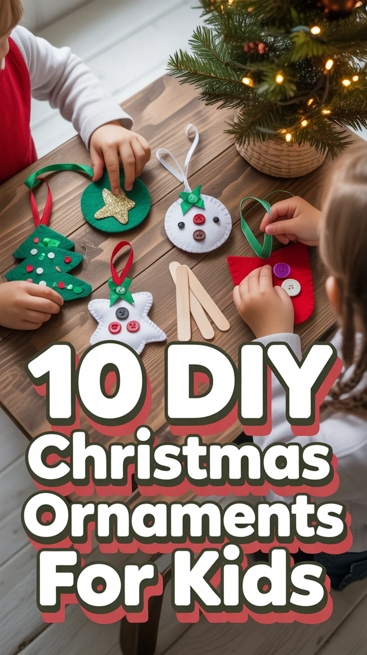 🎄 10 DIY Christmas Ornaments For Kids