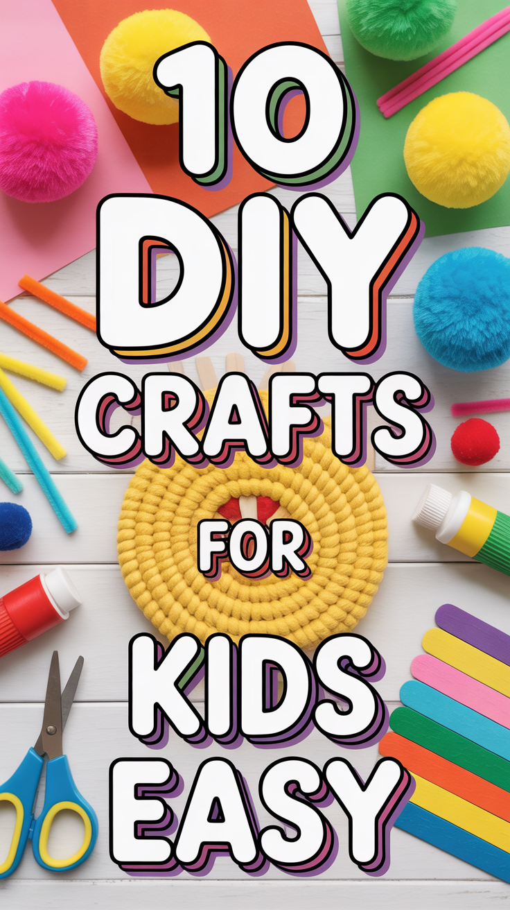 🎨 10 DIY Crafts For Kids Easy