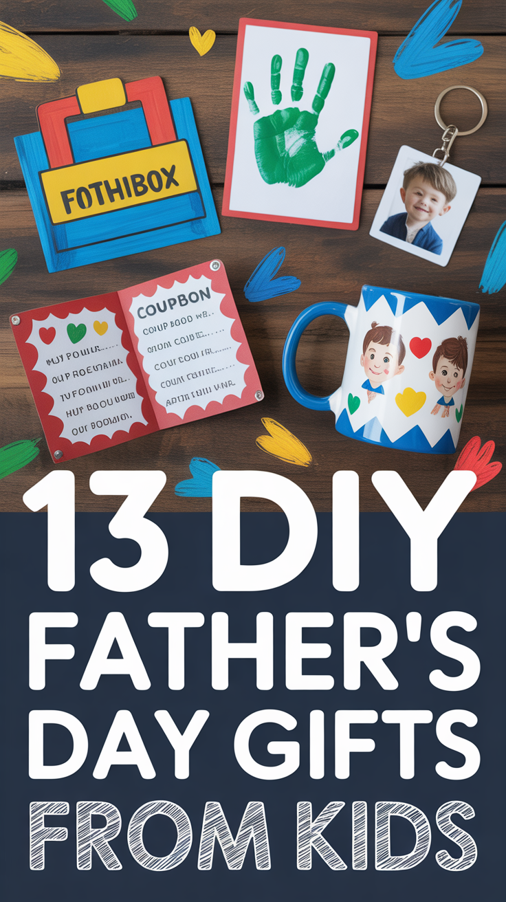 🧰 13 DIY Fathers Day Gifts From Kids