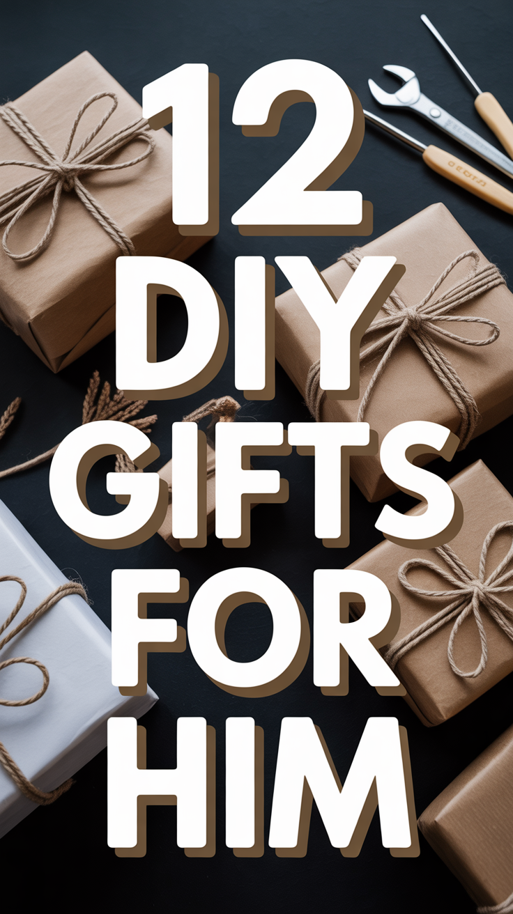 🎁 12 DIY Gifts For Him