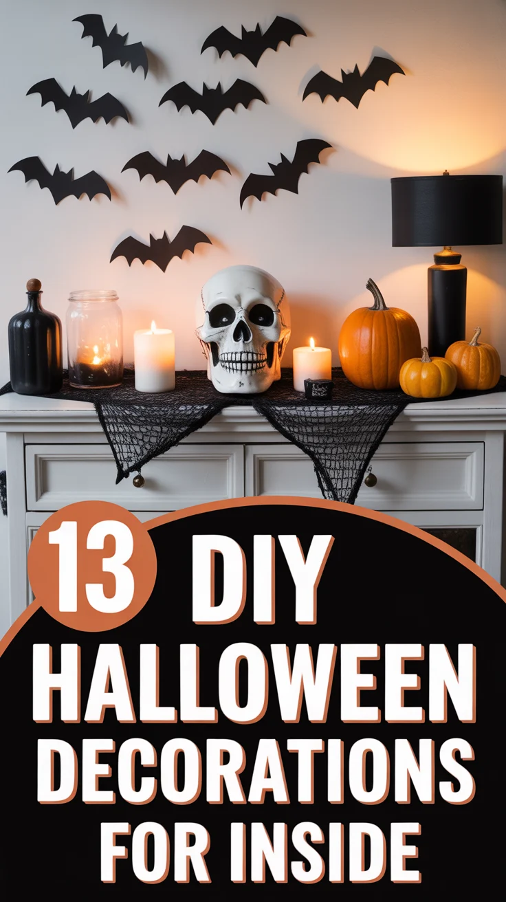 🎃 13 DIY Halloween Decorations For Inside