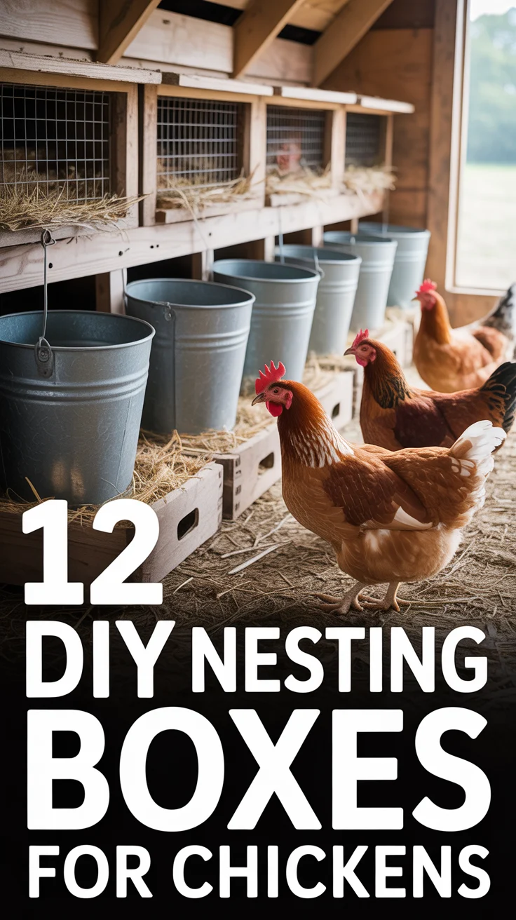 🐔 12 DIY Nesting Boxes For Chickens