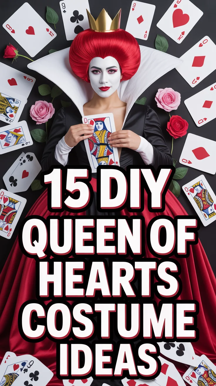 ❤️ 15 DIY Queen Of Hearts Costume Ideas