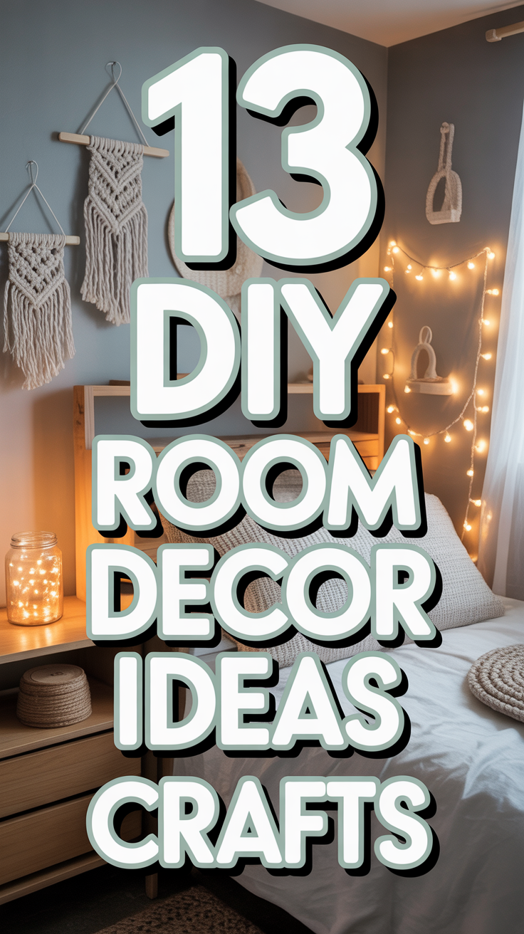 ✨ 13 DIY Room Decor Ideas Crafts