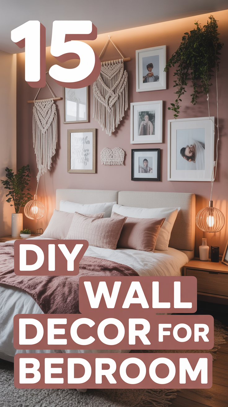 🎨 15 DIY Wall Decor For Bedroom