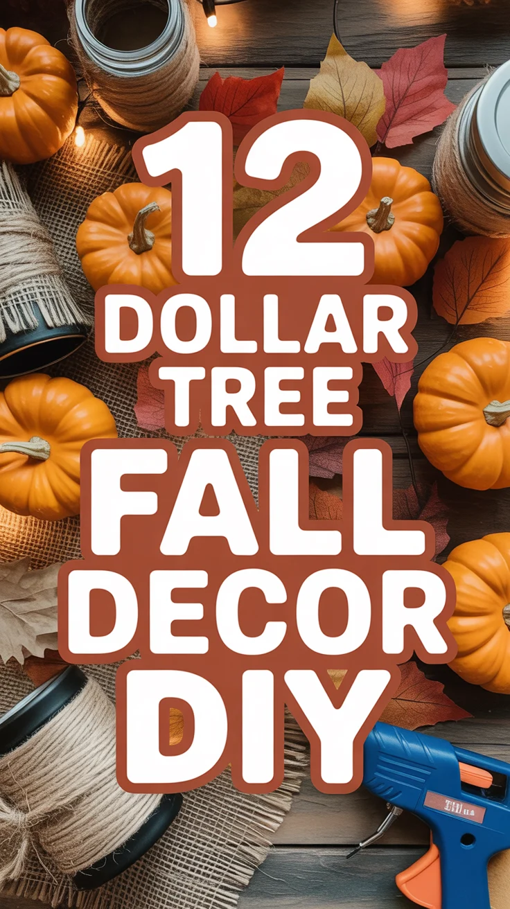 🍁 12 Dollar Tree Fall Decor DIY
