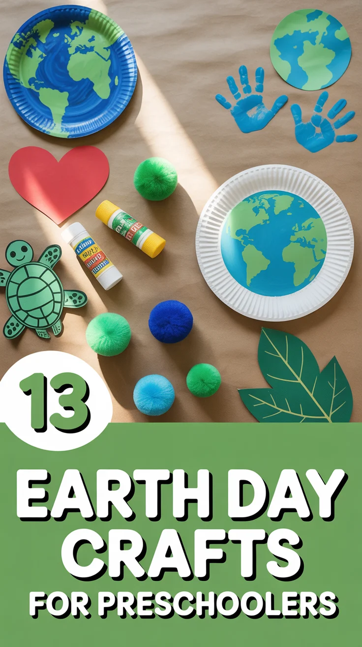 🌎 13 Earth Day Crafts For Preschoolers