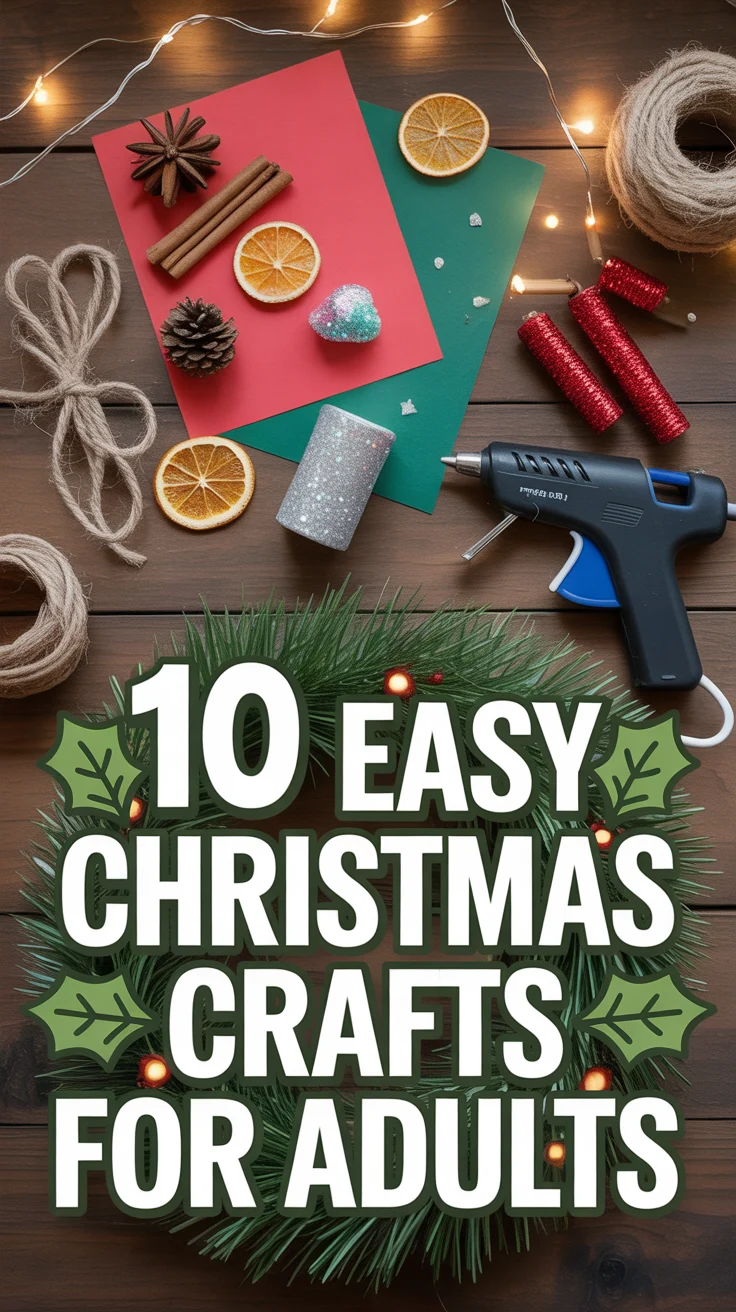 🎄 10 Easy Christmas Crafts For Adults