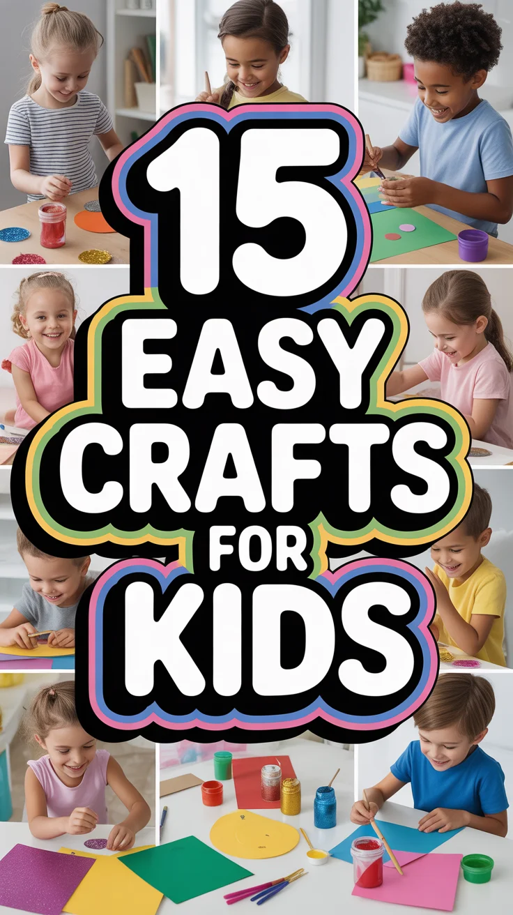 🌟 15 Easy Crafts For Kids