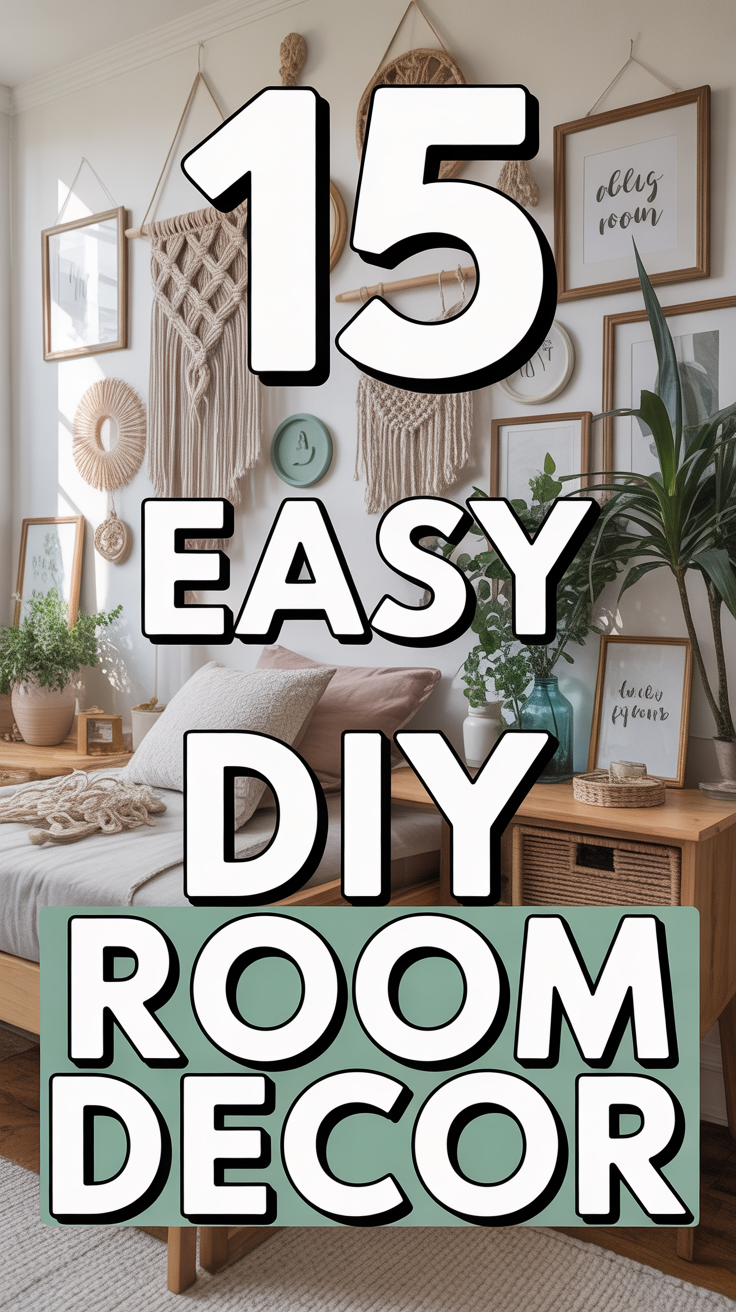 ✨ 15 Easy DIY Room Decor