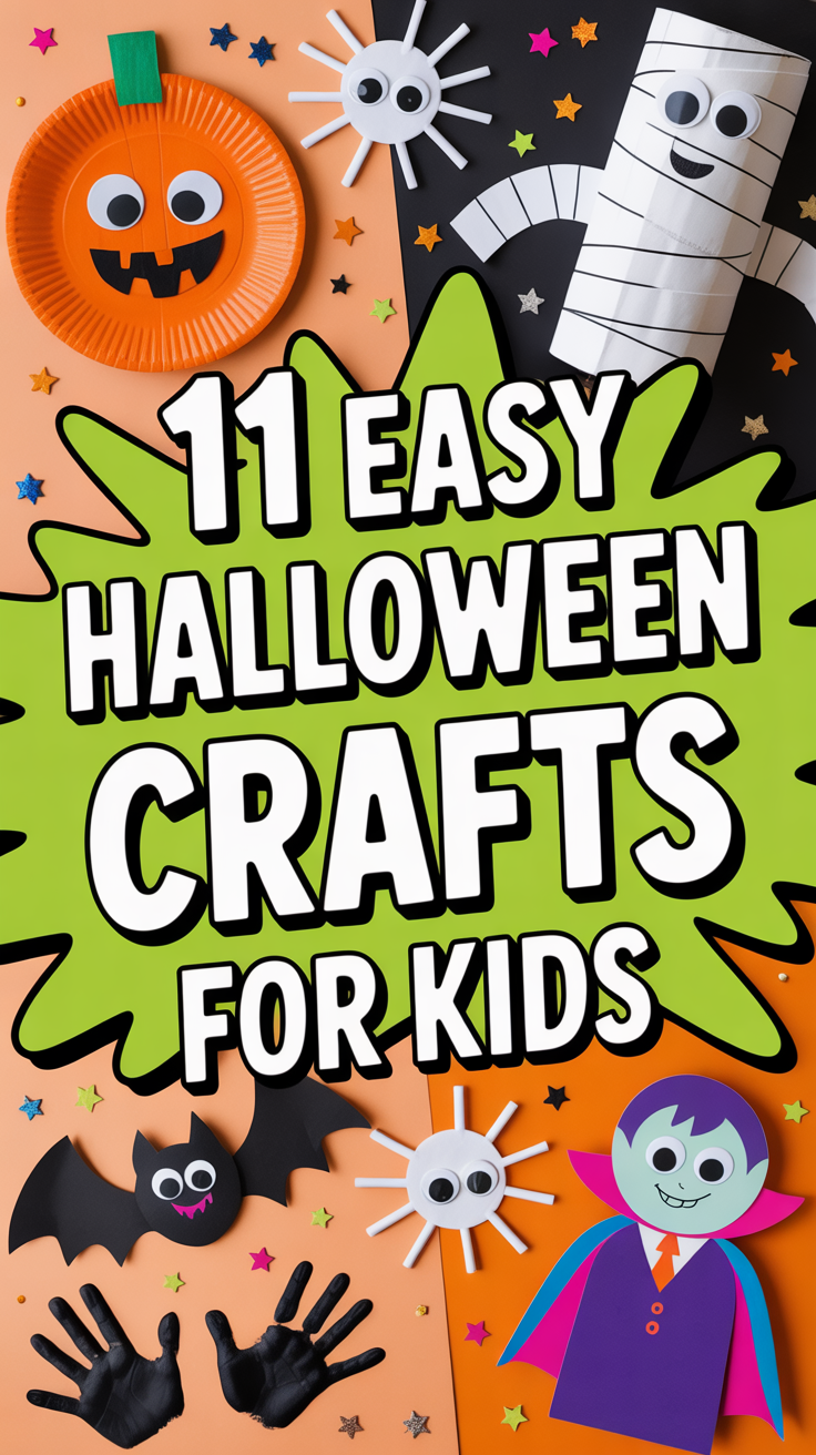 🧛 11 Easy Halloween Crafts For Kids