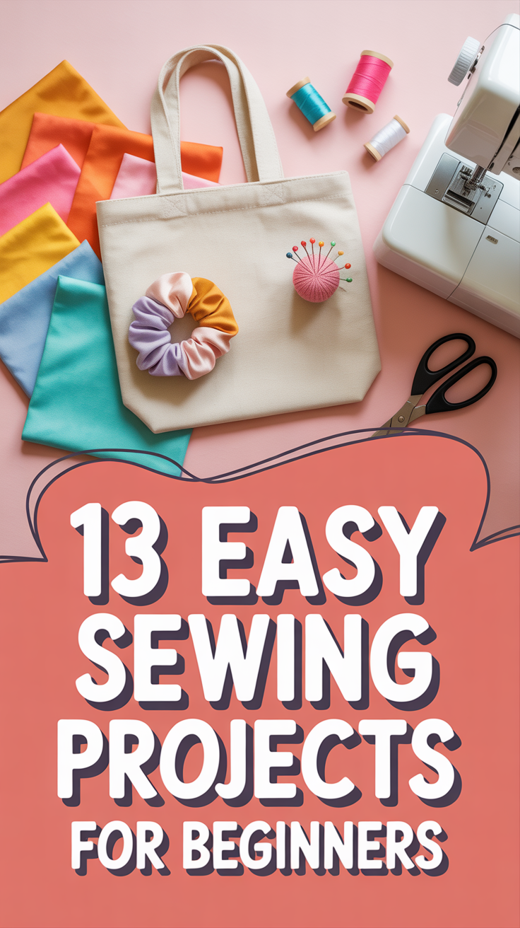 🧵 13 Easy Sewing Projects For Beginners
