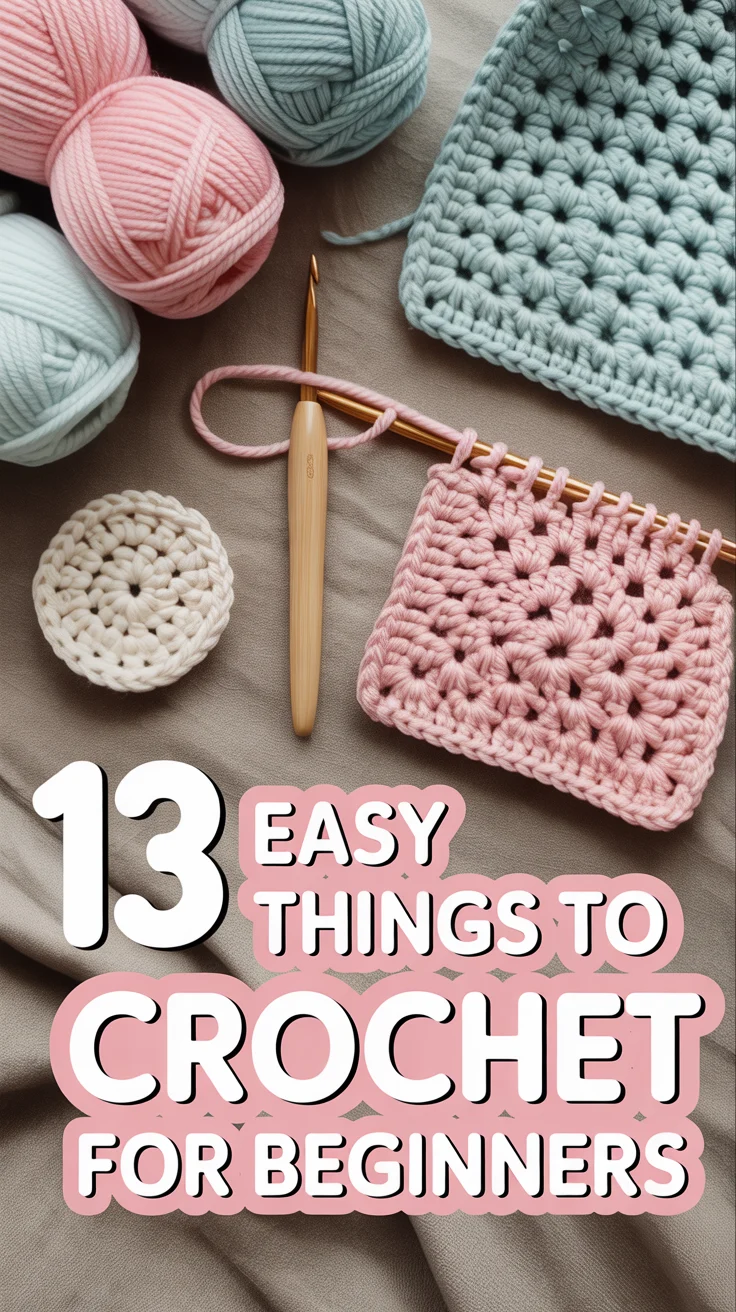 🧶 13 Easy Things To Crochet For Beginners